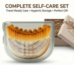 VEKDERTAGE Lymphatic Contour Brush compact design fits in a makeup bag.