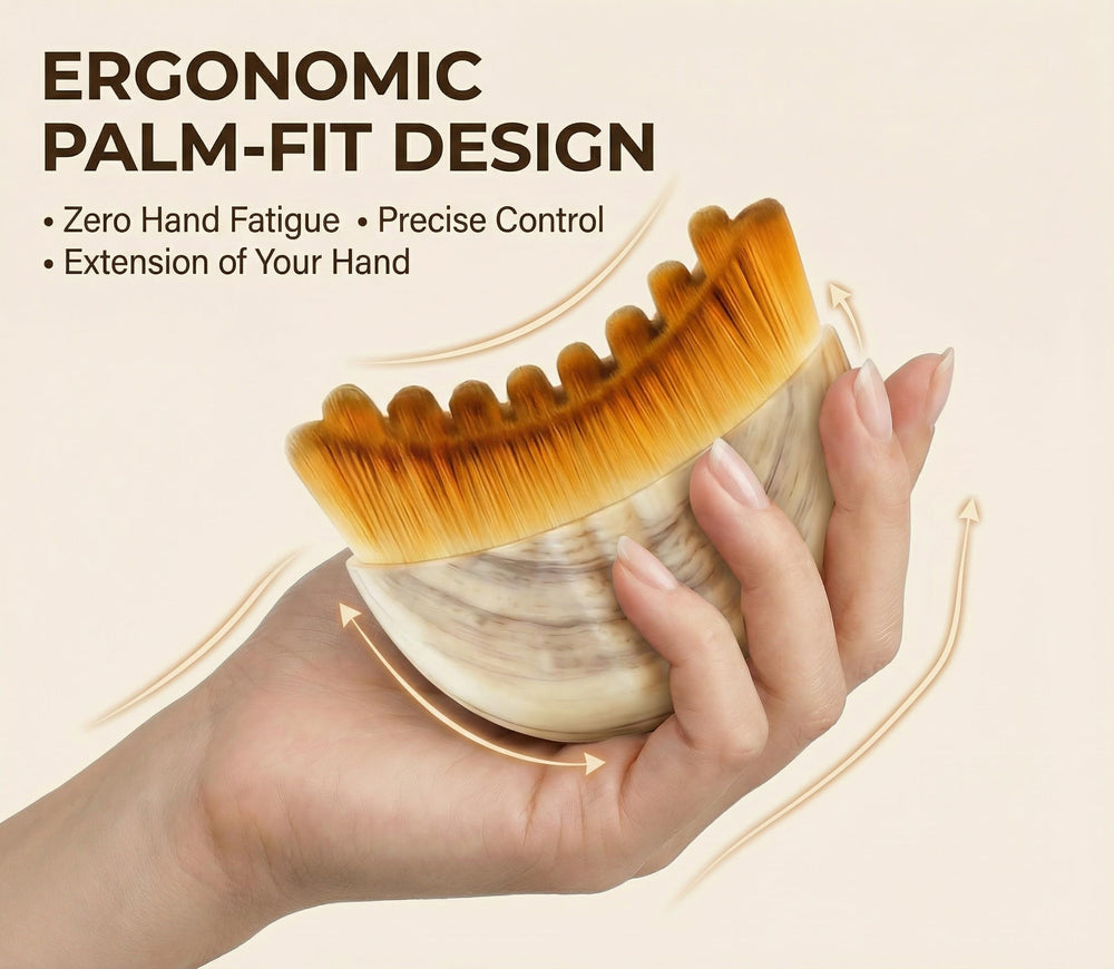 VEKDERTAGE Lymphatic Contour Brush thousands of ultra-soft bristles provide gentle cleansing.