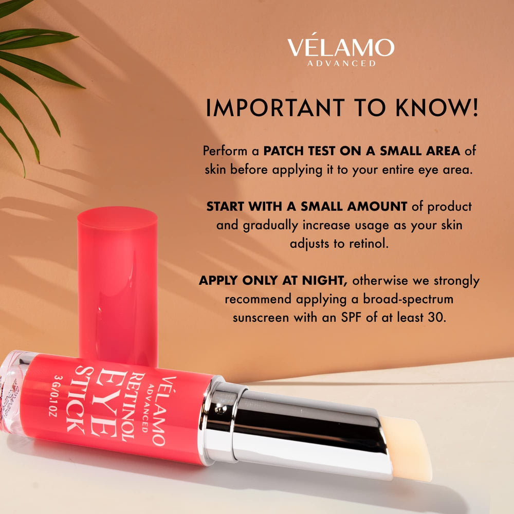 Two-piece Velamo Advanced eye stick set displayed as a compact duo.