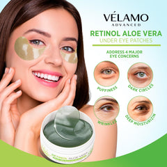 VELAMO ADVANCED patch focused on puffiness reduce under eye swelling for a refreshed look
