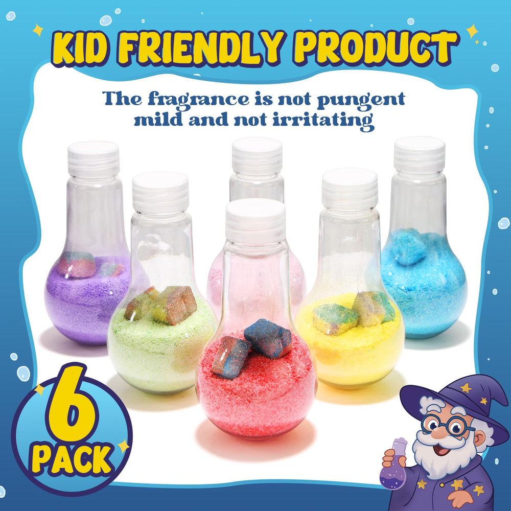 Velanora Bath Potions kids' hands creating color from mixing
