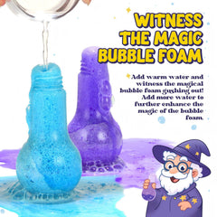 Velanora Bath Potions stirring and pouring demo with kids in bath