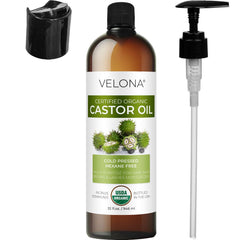 Velona castor oil for DIY beauty blends and makeup removal.