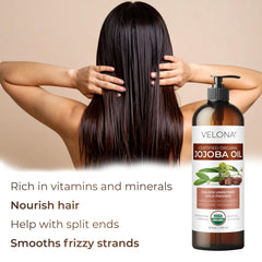 Velona Jojoba Oil nail-cuticle care, strengthens and softens.