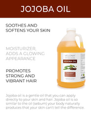 Velona Jojoba Oil pour demonstrates easy application for hair and skin care.