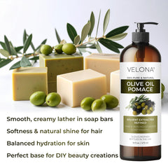 Velona Olive Pomace Oil hair mask adds softness and natural sheen