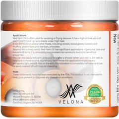 Velona skincare application image, rich red oil enhances skin softness and glow.