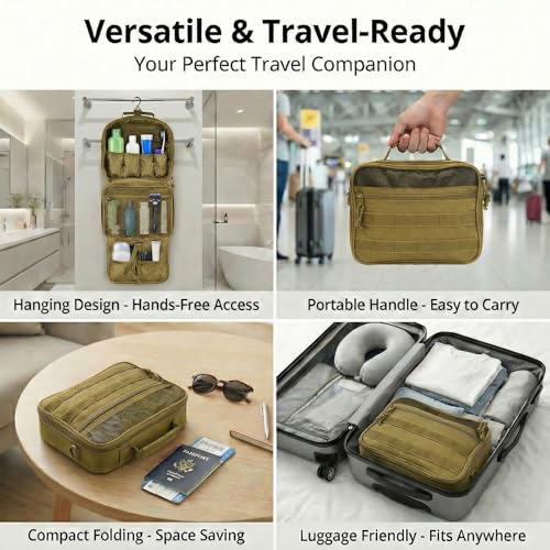 VELVEBAG hanging hook design lets you suspend the bag in showers or tents