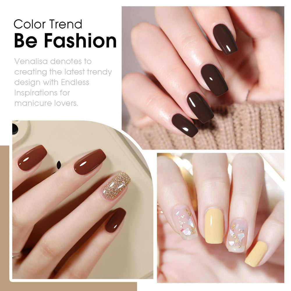 VENALISA cured-look reveals glossy, chip-resistant finish.