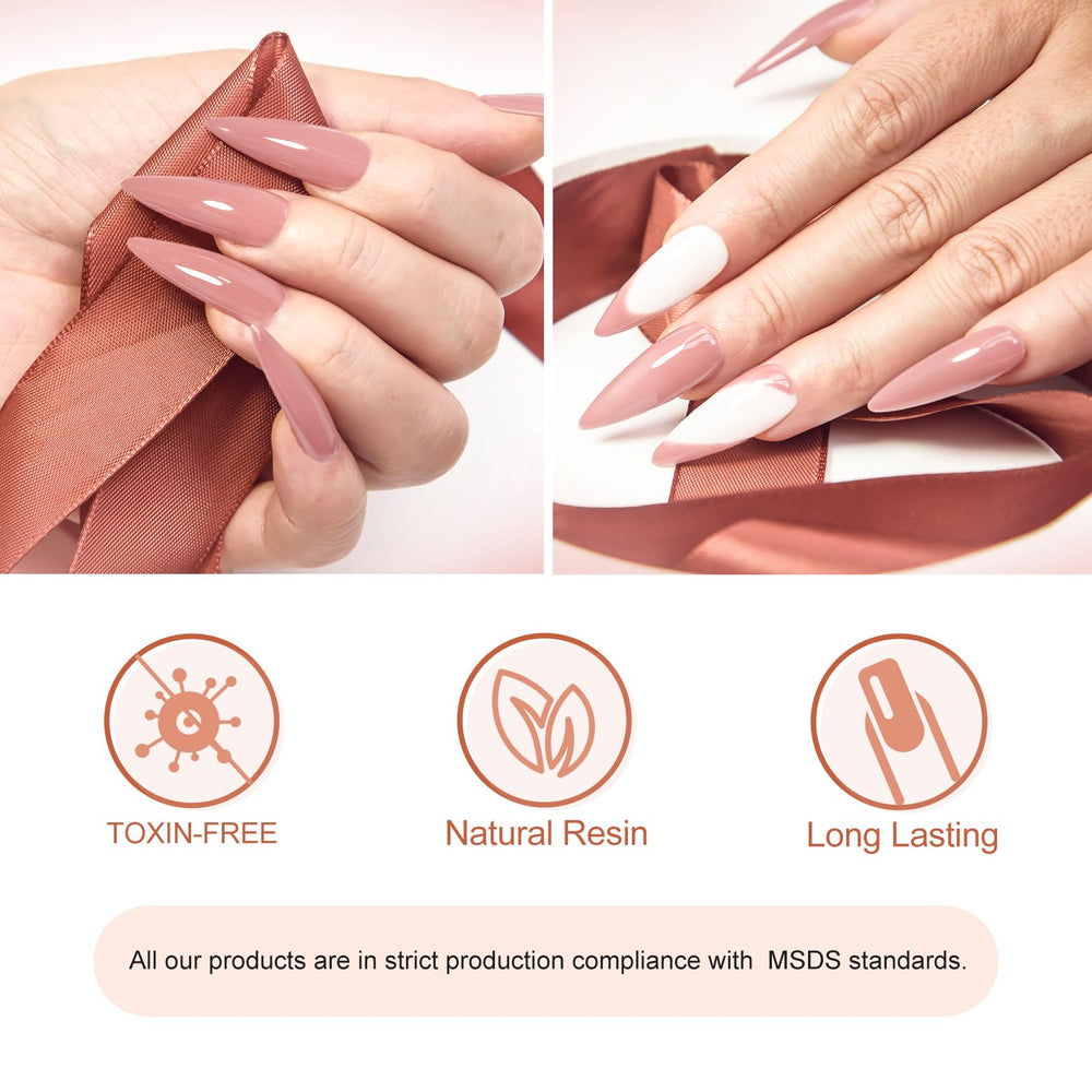 Venalisa Nude Pink hard gel shade for natural-looking extensions.