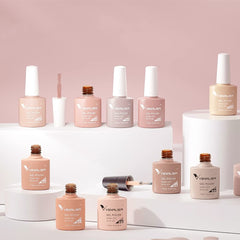 VENALISA Gel Nail Polish Set — 12×7.5ml Nude & Pink Shades for All Seasons