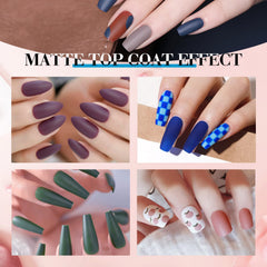 VENALISA VIP2 matte top coat creates a sophisticated matte look.