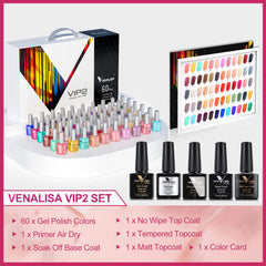 VENALISA VIP2 no wipe top coat delivers smooth, glossy finish.