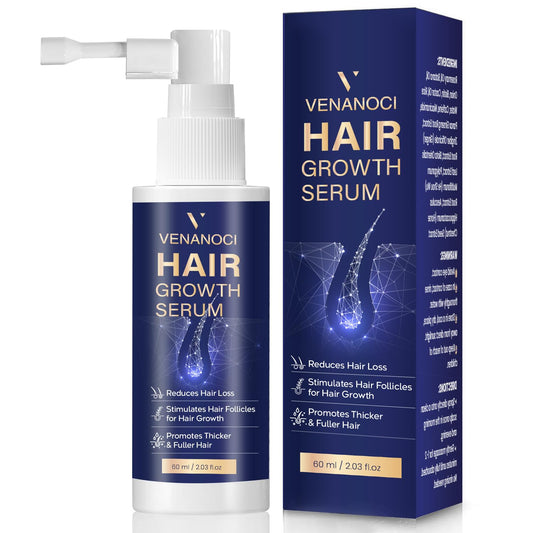 Venanoci Hair Growth Spray with rosemary and biotin nourishes thinning hair