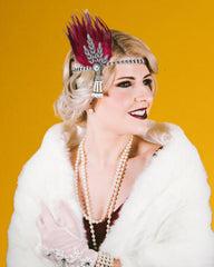 Venofen vintage 1920s headpiece designed for dancing and cocktails.