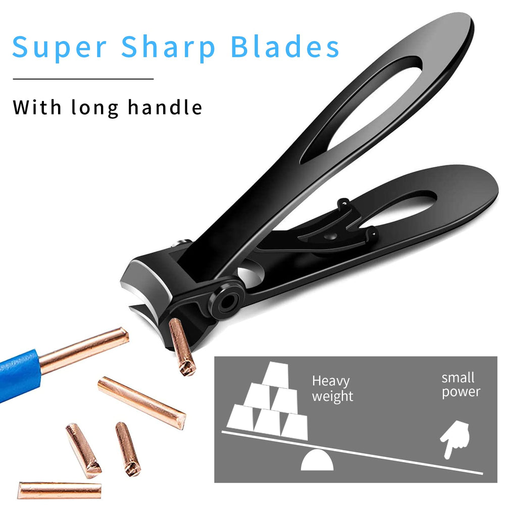 Venoteck dual-size clippers for fingernails and toenails, fits all users.