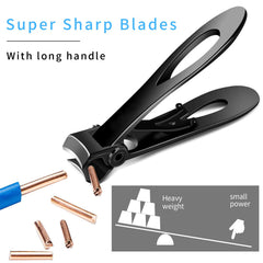 Venoteck dual-size clippers for fingernails and toenails, fits all users.