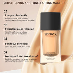 Venrock 24HR foundation worn during workouts demonstrates sweat-resistant performance