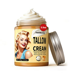 Venrock Beef Tallow Honey Face Balm jar in a generous 3.5oz size for deep hydration.