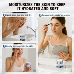Vepxzory moisturizer on skin showing improved texture.