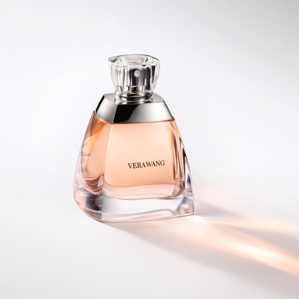 Vera Wang EDP bottle beside a dress-ready setup for special occasions