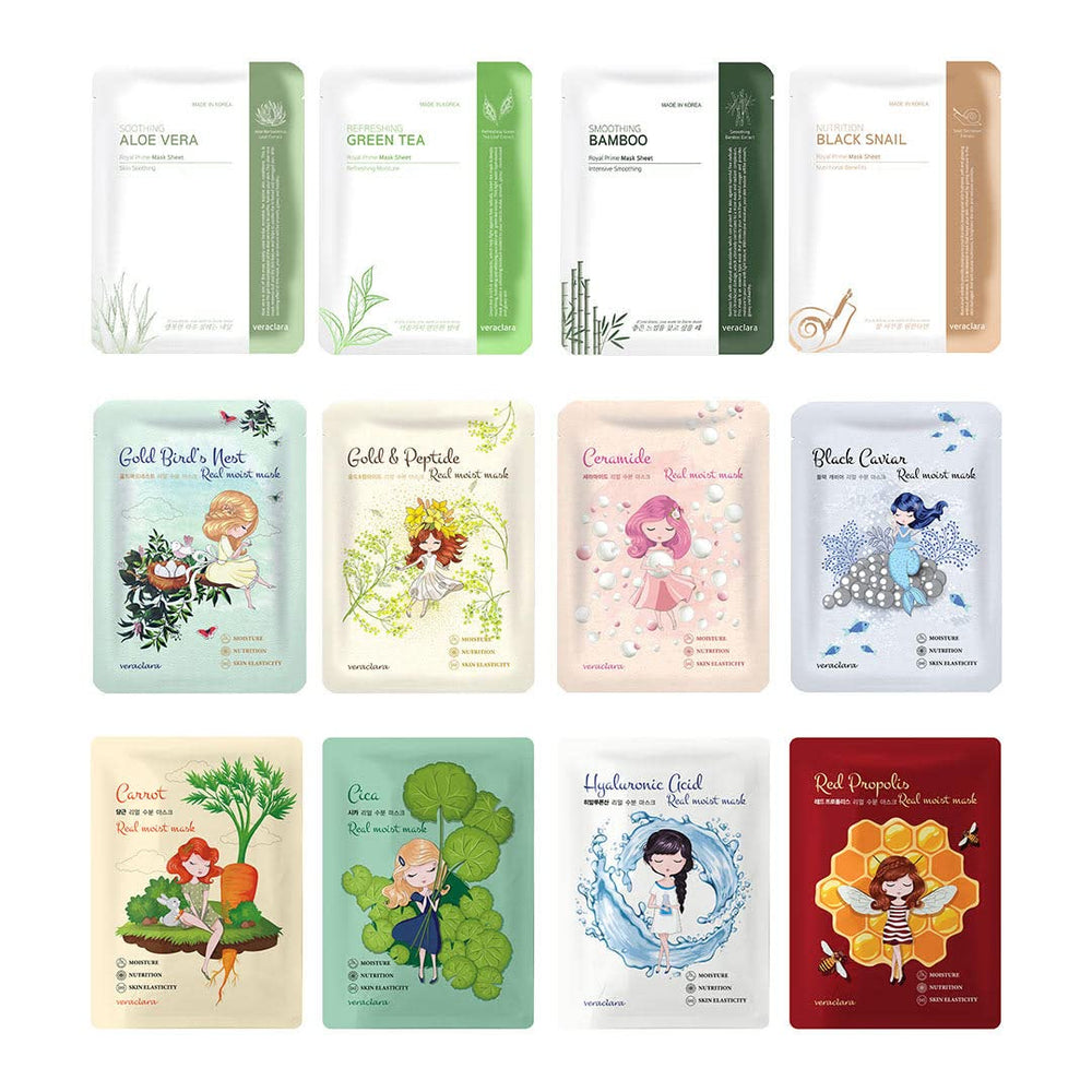 Veraclara facial mask sheet lightening tone for a brighter complexion.