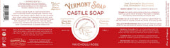 Eco-friendly packaging of Vermont Soap Patchouli Rose Castile Soap