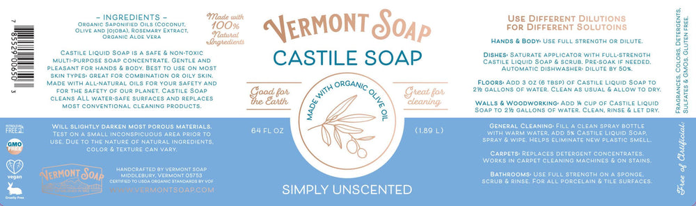 Vermont Soap unscented eco packaging emphasizes sustainability and cruelty-free practices