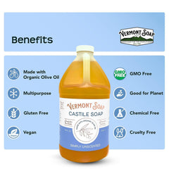 Vermont Soap unscented multi-use cleaner for kitchen surfaces and bathroom fixtures