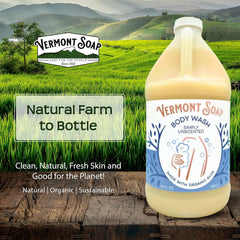 For dry skin, gentle hydrating wash.