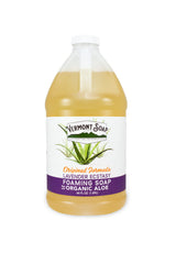 Vermont Soap lavender foaming hand soap bottle for soft, moisturized hands.