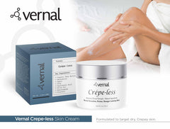 Ingredients label highlights organic extracts behind the Vernal formula.