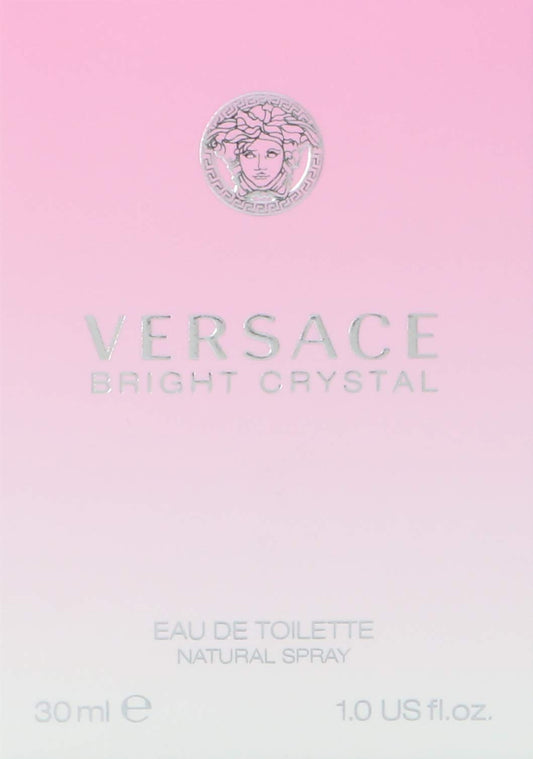 Versace Bright Crystal bottle front view, elegant design for daily wear
