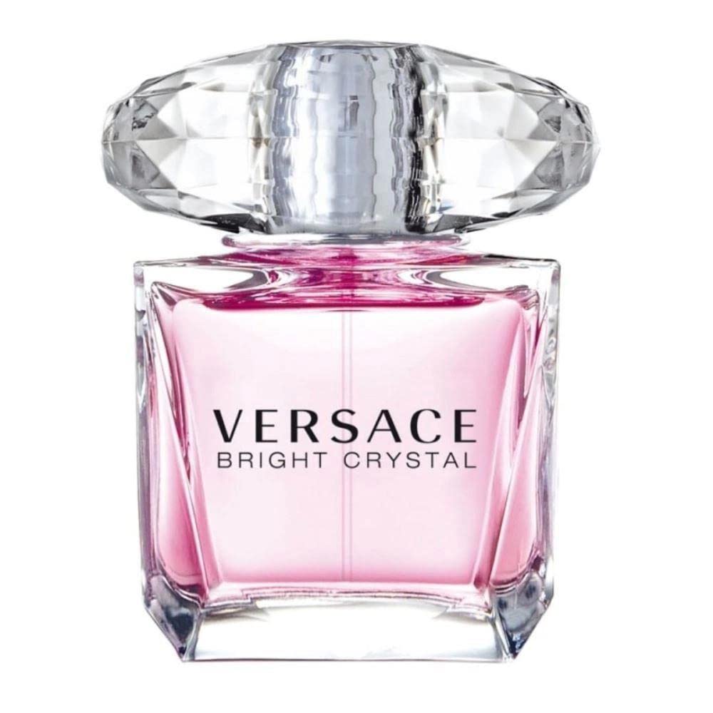 Versace Bright Crystal bottle front view, a fresh floral scent suitable for daytime wear.