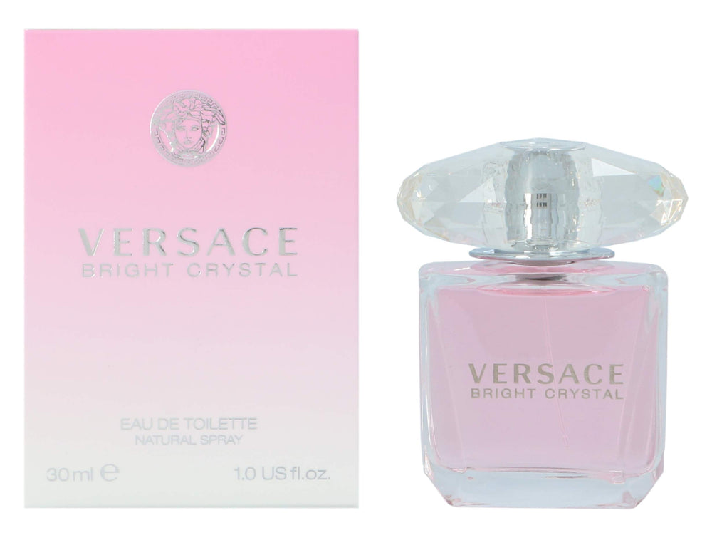 Versace Bright Crystal lifestyle shot suggests daily elegance and confidence