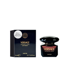 Versace Crystal Noir mini bottle front view, ideal for evenings on the go.
