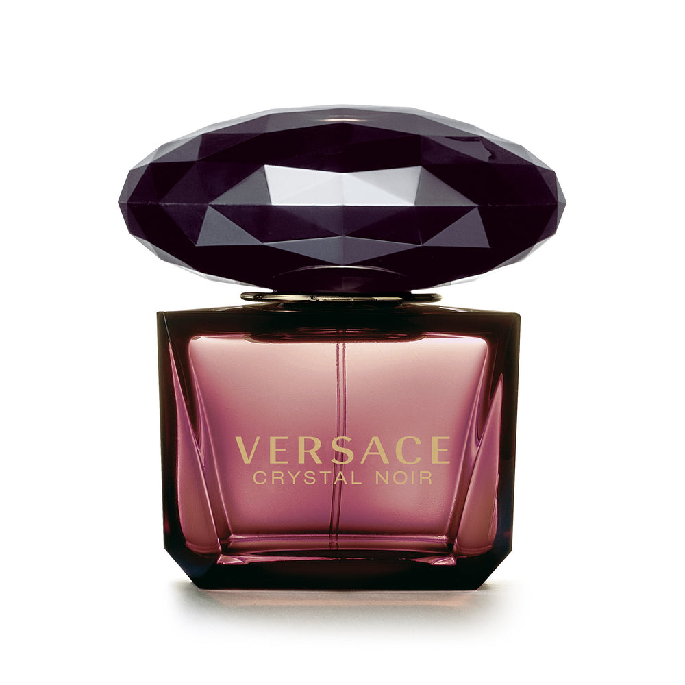 Versace Crystal Noir packaging on display, a sophisticated gift-ready presentation.