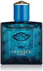 Versace Eros bottle front view highlights a premium men’s fragrance.