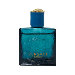 Versace Eros EDT Mini bottle side view, sleek design for everyday use.
