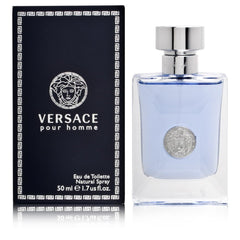 Versace Pour Homme 1.7 oz EDT bottle for everyday refined grooming.