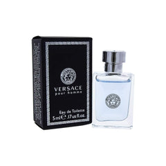 Versace Pour Homme mini 5ml gift box highlights premium packaging for gifting.