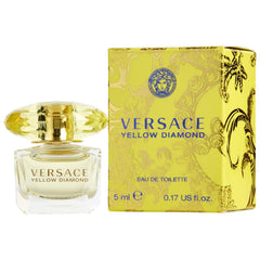 Versace Yellow Diamond mini EDT bottle for on-the-go elegance.