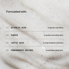 Versed Buff It Out exfoliating scrub application demonstrates at-home exfoliation ritual.