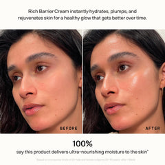 Versed Daily Recovery Rich Barrier Cream lid and label closeup for sensitive skin care