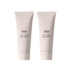 Versed Press Restart Retinol Body Lotion bottle shown for all-over hydration and ease of use.
