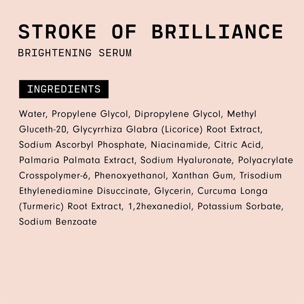 Versed Stroke of Brilliance serum for morning and evening routines