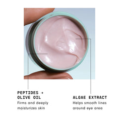 Versed Zero-G eye cream texture provides smooth, easy application.