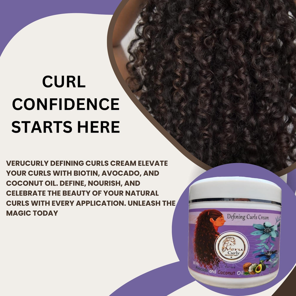 Hydration-focused VeruCurly cream locks in moisture for lasting bounce.
