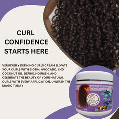 Hydration-focused VeruCurly cream locks in moisture for lasting bounce.