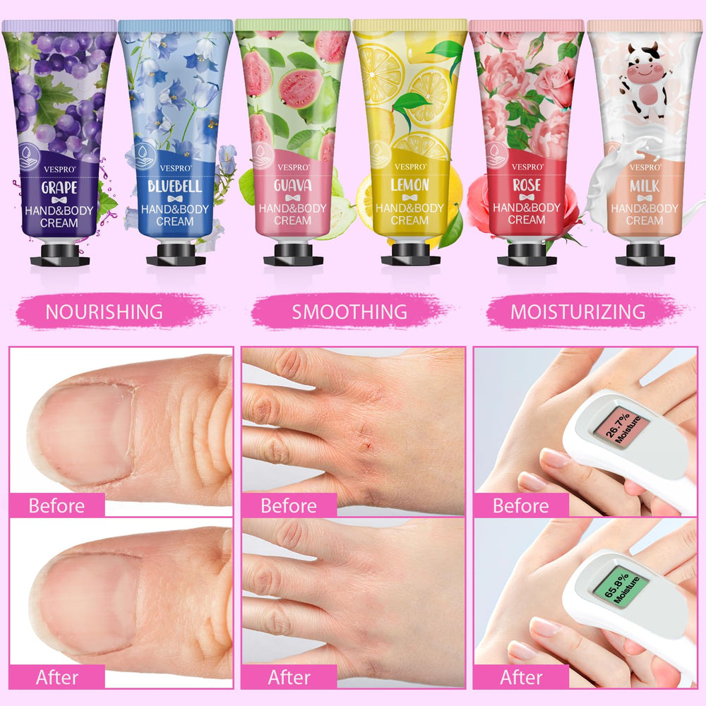 VESPRO mini hand cream tubes in compact travel size